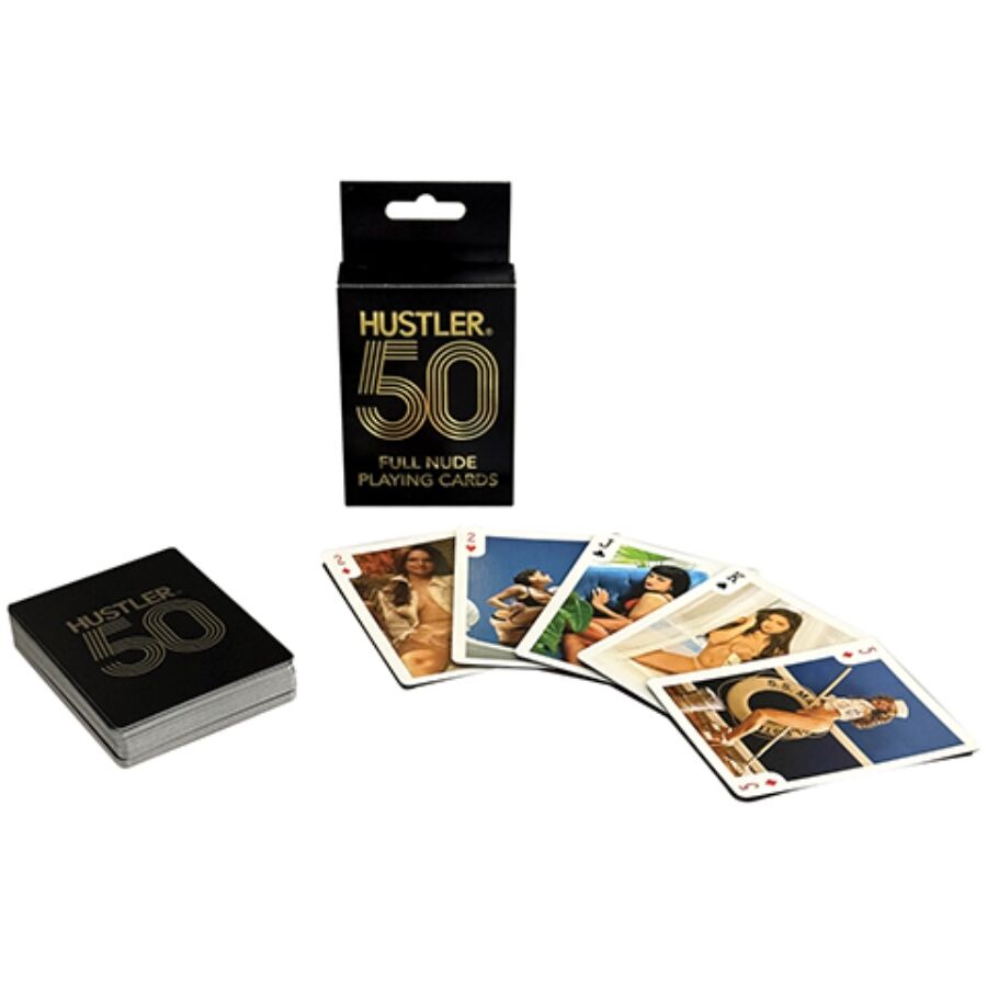 img_207937_7382f6fc7e422e2af4171411a1f56361_1.jpg KHEPER GAMES - HUSTLER 50 CARTE DA GIOCO COMPLETAMENTE NUDE - immagine 1