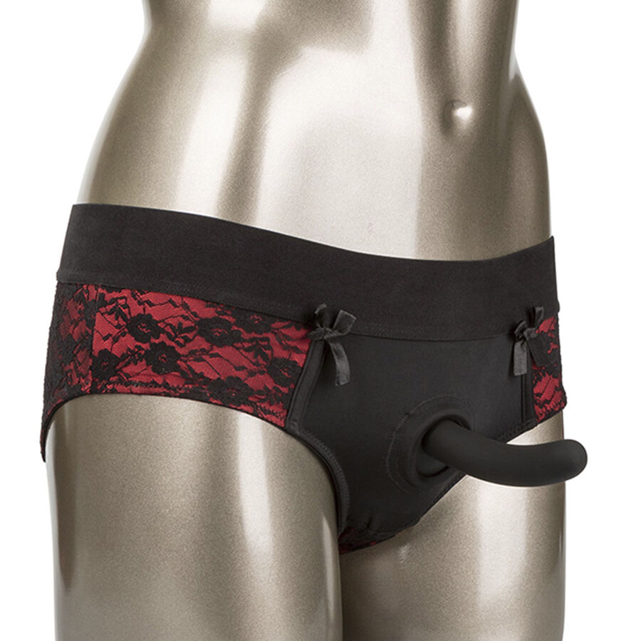 img_208251_5ce5079c3a35089a5921fe4adfbed0f1_1.jpg CALEXOTICS - SCANDAL SET DE BRAGUITAS SIN ENTREPIERNAS CON DIDLO TALLA S/M - immagine 1