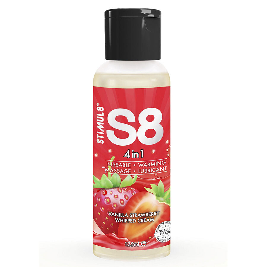 img_208709_9c8570e0a3bdd3d1b5f57949058799b1_1.jpg STIMUL8 - S8 LUBRIFICANTE 4 IN 1 AL DESSERT ALLA FRAGOLA 125 ML - immagine 1