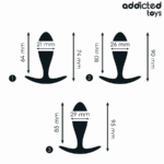 ADDICTED TOYS - SET DI 3 TAPPI ANALI MODELLO 2 - immagine 4