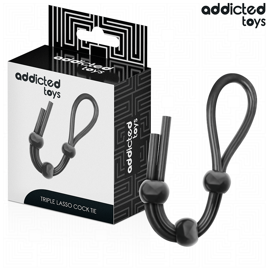 img_209014_30401ea9d15e3abf636ae212ec357da2_1.png ADDICTED TOYS - CORDA IN SILICONE PER IL PENE A TRIPLO ANELLO - immagine 1
