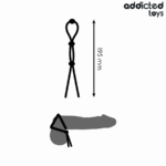 ADDICTED TOYS - CORDA IN SILICONE PER IL PENE A TRIPLO ANELLO - immagine 4