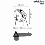ADDICTED TOYS - ANELLO PER PENE TRIPLO - immagine 4