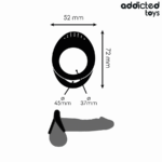 ADDICTED TOYS - ANELLO PER PENE A DOPPIA TEXTURE - immagine 4