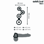 ADDICTED TOYS - ANELLO PER PENE CON DIVISORI PER TESTICOLI - immagine 4