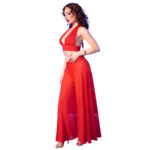 CHILIROSE - CR  4857 SET TOP Y PANTALONES ROJO TALLA S - immagine 2