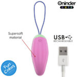 ONINDER CUTE - UOVO IN SILICONE VIBRANTE-ROTANTE A 360? PER AMARE IL PIACERE - APP GLOBALE GRATUITA - immagine 7