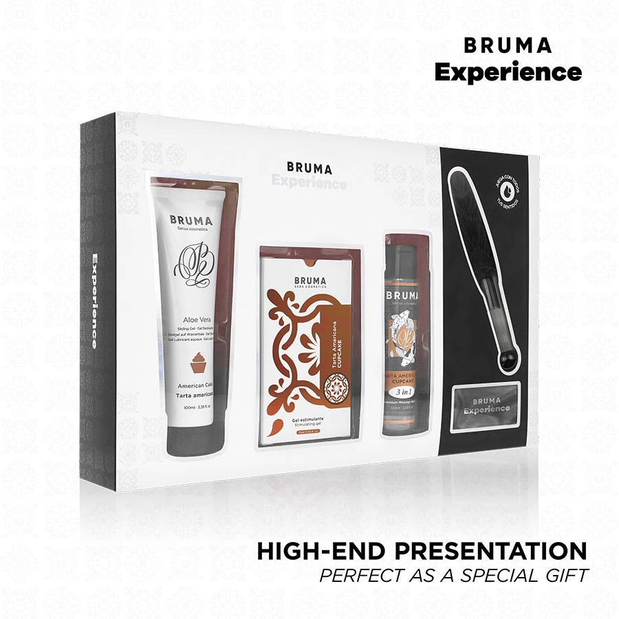 img_211249_d4ce22c0217863a668ab857bc6768900_1.png BRUMA XPERIENCE - KIT TENTAZIONE DOLCE AMERICANA CON POTENZIATORE DI ORGASMO - immagine 1