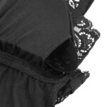 SUBBLIME - ORSACCHIOTTO CON DETTAGLI IN PIZZO FLOREALE NERO S/M - immagine 14