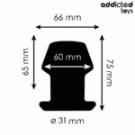 ADDICTED TOYS - EXTREME HOLLOW ANAL PLUG TAGLIA S 7,5 CM - immagine 4