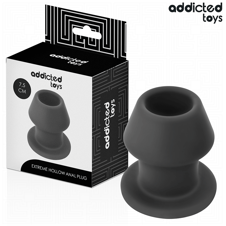 img_213306_cb3c9b77eff0ab8dc83a1f5436b9660f_1.png ADDICTED TOYS - EXTREME HOLLOW ANAL PLUG TAGLIA S 7,5 CM - immagine 1