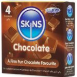 SKINS - PRESERVATIVI PREMIUM AL CIOCCOLATO CONFEZIONE DA 4 - immagine 2