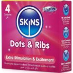 SKINS - DOTS & RIBS PREMIUM CONDOMS CONFEZIONE DA 4 - immagine 2