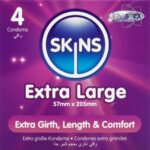 SKINS - PRESERVATIVI EXTRA LARGE PREMIUM CONFEZIONE DA 4