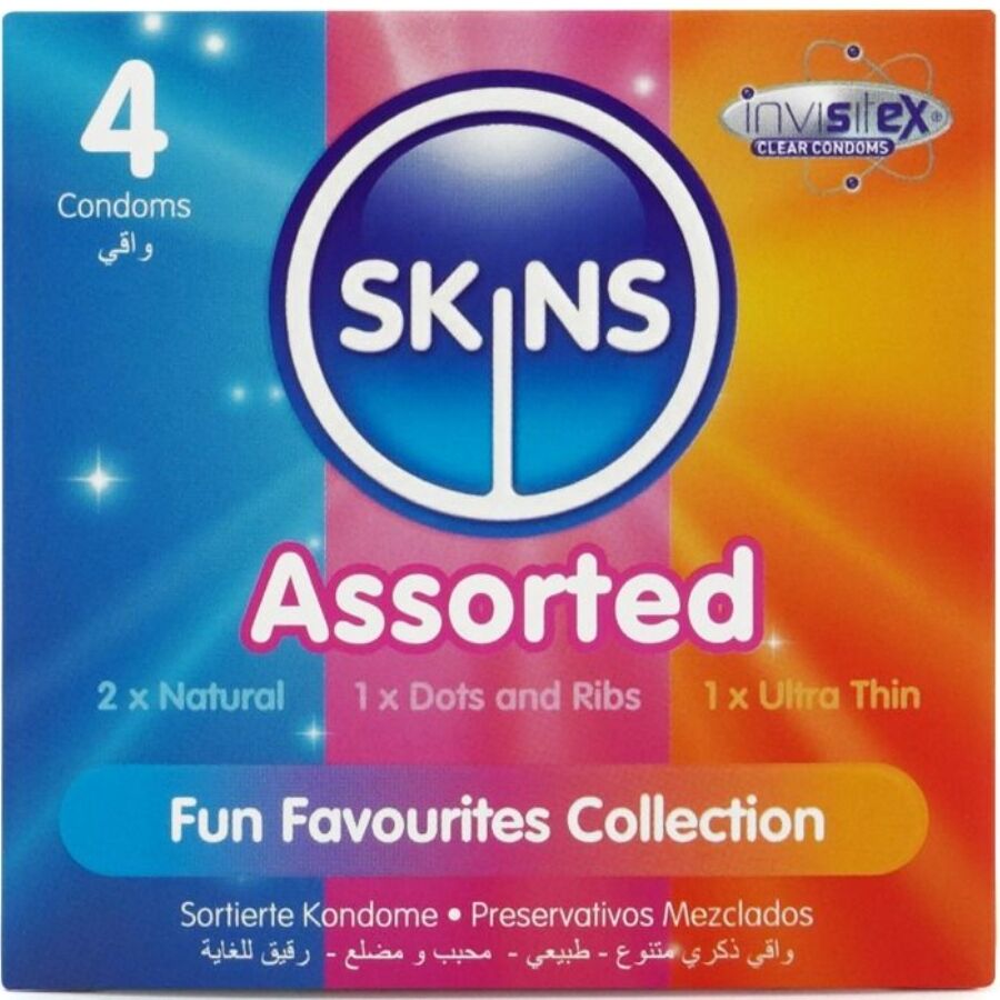 img_213404_e531889545f5b6dd1939fbf16f3961dc_1.jpg SKINS - CONFEZIONE DA 4 PRESERVATIVI ASSORTITI PREMIUM - immagine 1