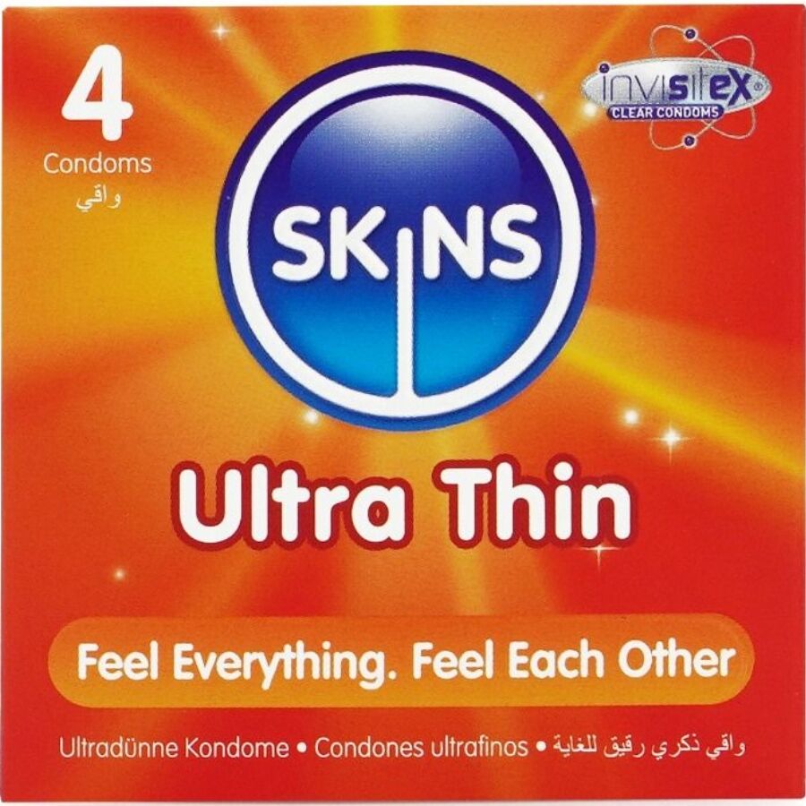 img_213428_f8aa9e20cfb6abeff5ed05859e5079b2_1.jpg SKINS - PRESERVATIVI ULTRA SOTTILI PREMIUM CONFEZIONE DA 4 - immagine 1