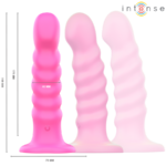 INTENSE - VIBRATORE CINDY TAGLIA L DESIGN A SPIRALE 10 VIBRAZIONI ROSA TELECOMANDO - immagine 2