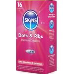 SKINS - DOTS & RIBS PREMIUM CONDOMS CONFEZIONE DA 16 - immagine 2