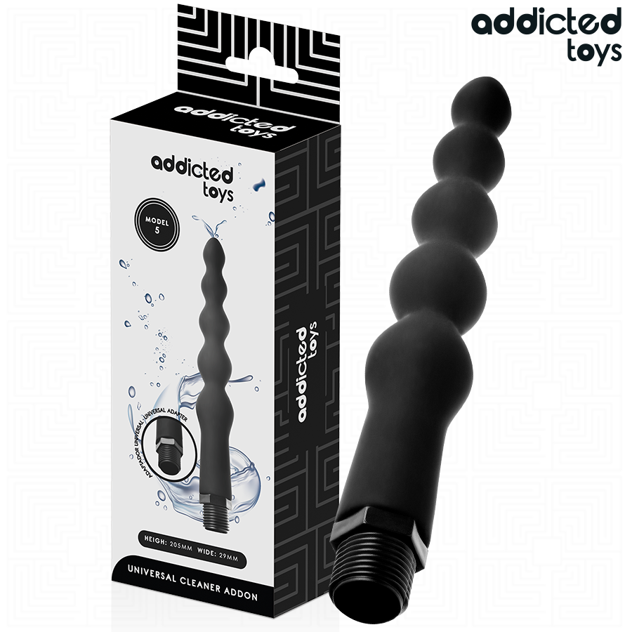 img_213593_1cce552cc945c218d7182cb1e8b91a59_1.png ADDICTED TOYS - PULITORE ANALE CON ADATTATORE UNIVERSALE MODELLO 5 - immagine 1