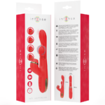 INTENSE - KATY STIMOLATORE CLITORIDEO MULTIFUNZIONE 4 TESTINE INTERCAMBIABILI ROSSO - immagine 9