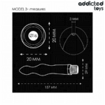 ADDICTED TOYS - PULITORE ANALE CON ADATTATORE UNIVERSALE MODELLO 3 - immagine 5