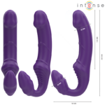 INTENSE - JILL DOPPIO VIBRATORE 20 CM VIOLA TELECOMANDO - immagine 3