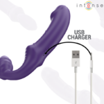 INTENSE - JILL DOPPIO VIBRATORE 20 CM VIOLA TELECOMANDO - immagine 7