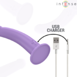 INTENSE - VIBRATORE EDDIE 17,5 CM 10 VIBRAZIONI VIOLA TELECOMANDO - immagine 7