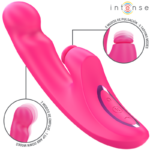 INTENSE - VIBRATORE EMI 13,5 CM MULTIFUNZIONE 3 IN 1 10 VIBRAZIONI ROSA - immagine 2