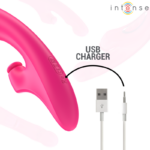 INTENSE - VIBRATORE EMI 13,5 CM MULTIFUNZIONE 3 IN 1 10 VIBRAZIONI ROSA - immagine 7