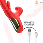 INTENSE - VIBRATORE MULTIFUNZIONE ROSALIA 3 IN 1 ROSSO - immagine 7
