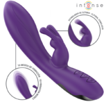 INTENSE - VIBRATORE RANDALL RABBIT 10 VIBRAZIONI VIOLA - immagine 2