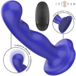 INTENSE - VIBRATORE SHORTY CON VENTOSA TELECOMANDO BLU - immagine 2