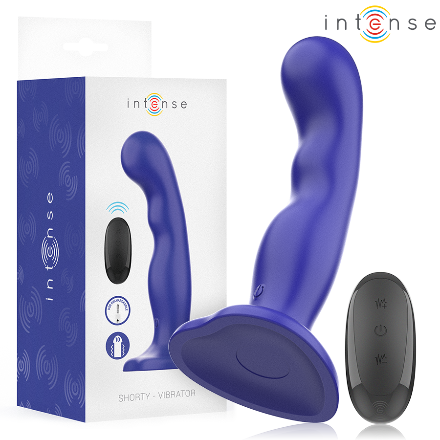 img_214075_f79eb5652dc111220be3db068b3133d5_1.png INTENSE - VIBRATORE SHORTY CON VENTOSA TELECOMANDO BLU - immagine 1