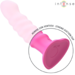 INTENSE - VIBRATORE CINDY TAGLIA L DESIGN A SPIRALE 10 VIBRAZIONI ROSA TELECOMANDO - immagine 7