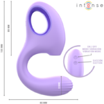 INTENSE - VIBRATORE E STIMOLATORE BAXTER VIOLA - immagine 6