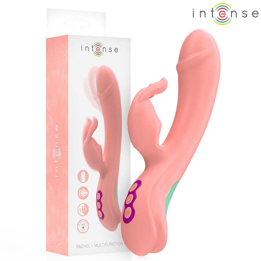 img_214147_5c1a1d8b7c6c7a52523d6062029e6d5a_1.png INTENSE - RACHEL RABBIT VIBRATOR 5 VIBRAZIONI ROSA - immagine 1