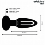 ADDICTED TOYS - PLUG ANALE CON LINGUA VIBRANTE E TELECOMANDO - immagine 7