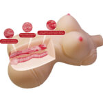 CRAZY BULL - DIANA TORSO FEMMINILE REALISTICO VAGINA E ANALE 5 KG - immagine 7