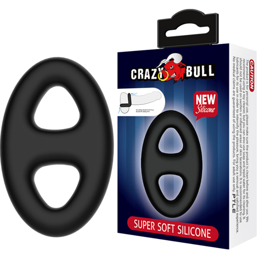 img_215466_da73d33f98f214e3de9412cbb627ddf8_1.jpg CRAZY BULL - ANELLO DOPPIO OVALE IN SILICONE - immagine 1