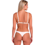 PASSION - ANUVERA REGGISENO + PERIZOMA BIANCO S/M - immagine 3