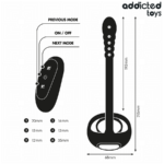 ADDICTED TOYS - ANELLO VIBRANTE PER IL PENE CON TELECOMANDO P-SPOT - immagine 7