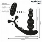 ADDICTED TOYS - MASSAGGIATORE PROSTATICO ROTANTE CON TELECOMANDO - immagine 7