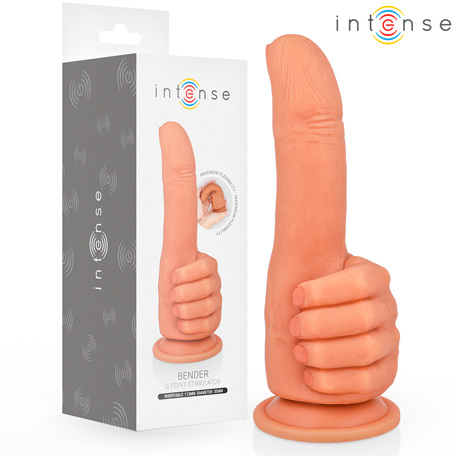img_216354_9a1e359a5ae26e4111f365979ff519c9_1.png INTENSE - BENDER STIMOLATORE PUNTO G FLESSIBILE MANO 11,3 CM - immagine 1