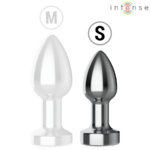 INTENSE - PLUG ANALE VIBRANTE IN METALLO CON LUCI LED E TELECOMANDO - TAGLIA S - immagine 7