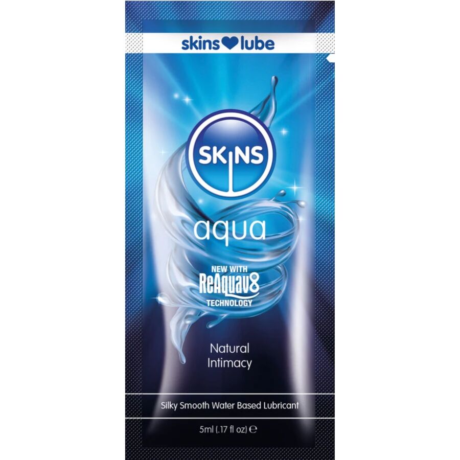 img_217161_45758633ba3a505edd725c087603534d_1.jpg SKINS - AQUA LUBRIFICANTE A BASE D'ACQUA MONODOSE 5 ML - immagine 1