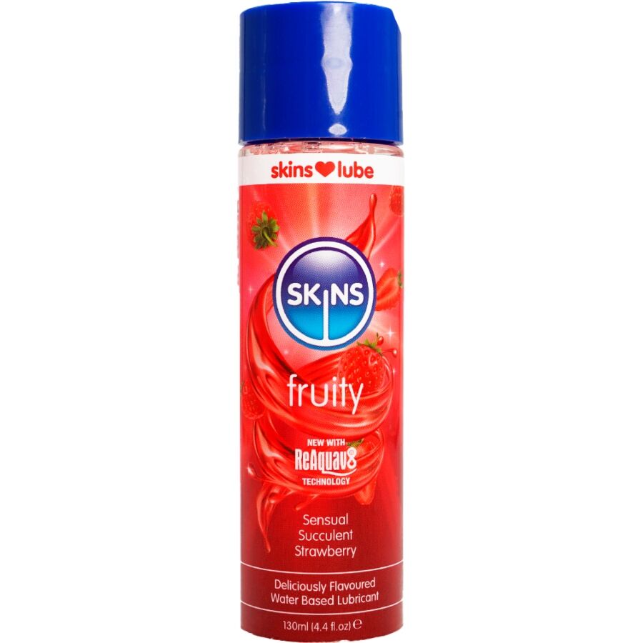 img_217176_7aced893d9435c221ea0f1a2b0d765c6_1.jpg SKINS - LUBRIFICANTE FRUTTATO A BASE D'ACQUA FRAGOLA 130 ML - immagine 1