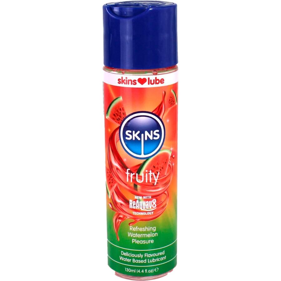 img_217177_d8f59643bf276cad9eee67c668b7cd26_1.jpg SKINS - LUBRIFICANTE FRUTTATO A BASE D'ACQUA ANGURIA 130 ML - immagine 1