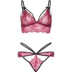 LEG AVENUE - SET SUJETADOR + TANGA BURDEOS - immagine 5