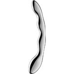 SATISFYER - DILDO A DOPPIA ESTREMIT? IN ACCIAIO INOX COSMIC CREST 2